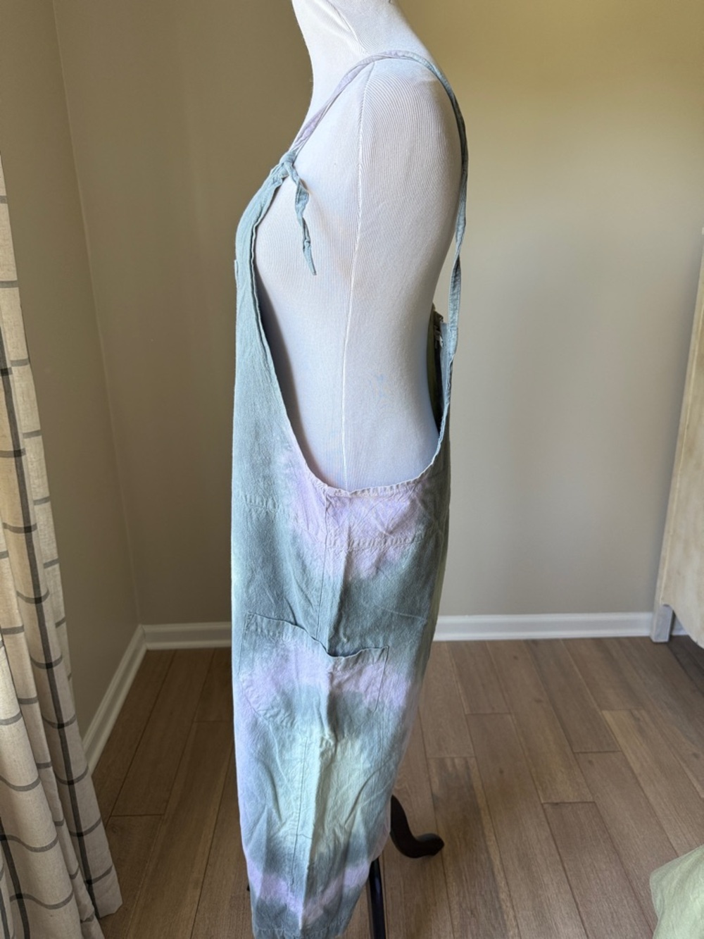 Earthbound Trading Tie Dye Cotton Overalls - Picture 3 of 6